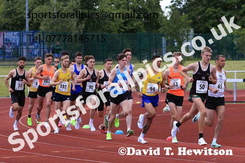 Senior Mens 5000 metres, 2024 Northern Senior and Under-20s Track and Field Champs, Middlesbrough.  Photo: David T. Hewitson/Sports for All Pics